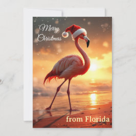 Flamingo jul julkort