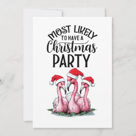 Flamingo jul Party Inbjudningar