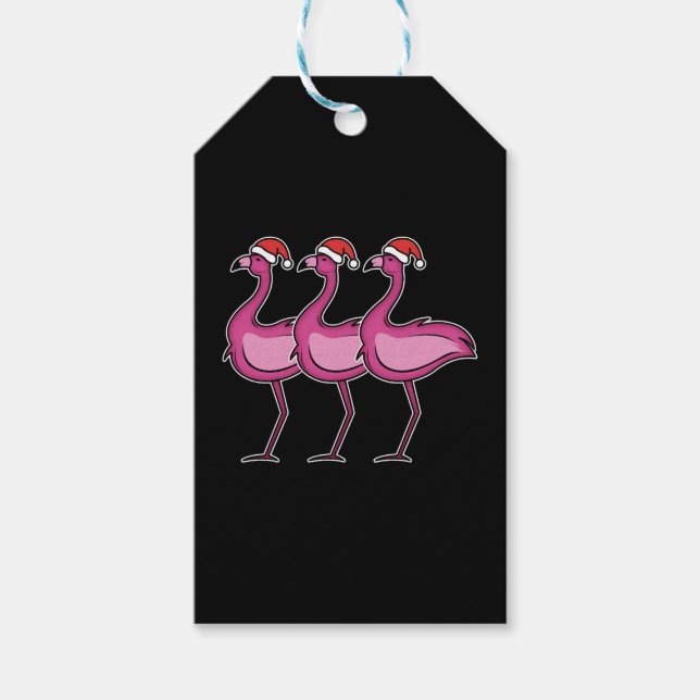 Flamingo-jul Presentetikett (Framsidan)