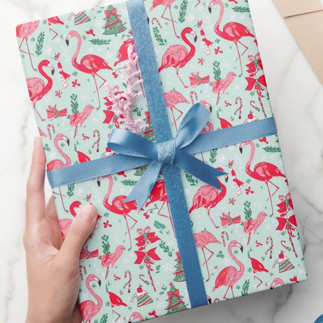 Flamingo jul  presentpapper (Skapare uppladdad)