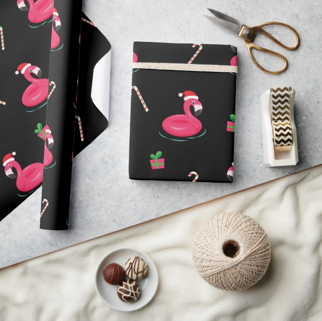 Flamingo-jul Presentpapper (Hantverk)