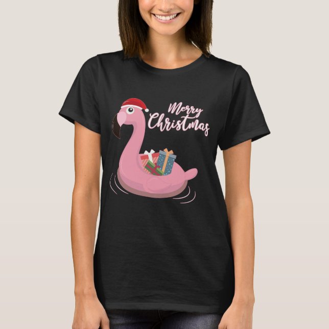 Flamingo-jul T Shirt (Framsida)