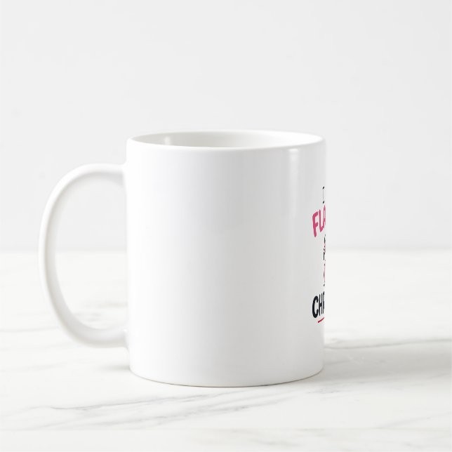 Flamingo julcitat vektor kaffemugg (Vänster)