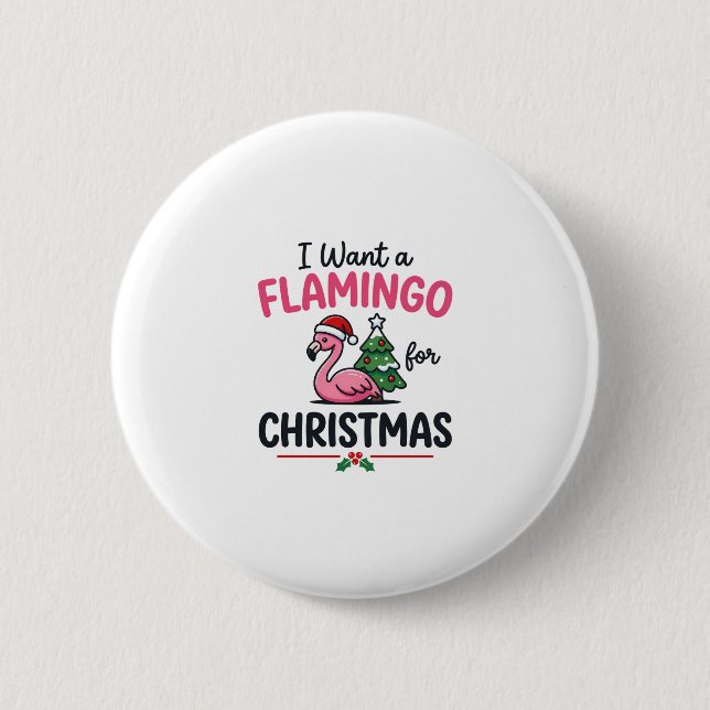 Flamingo julcitat vektor knapp (Framsida)
