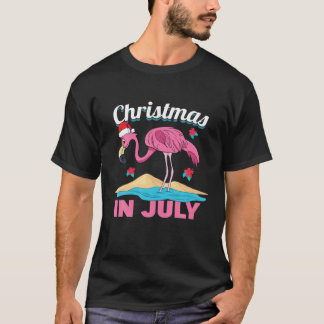 Flamingo-julen i juli, sommaren Julafton i juli, W T Shirt