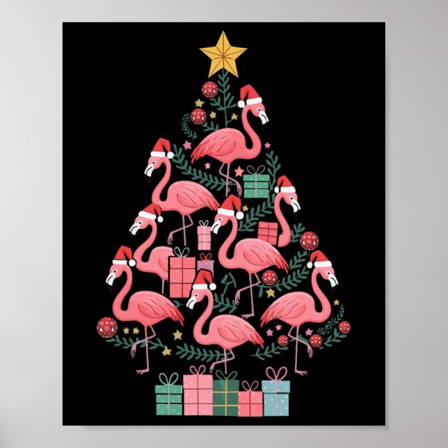 Flamingo Julgran Poster (Framsidan)
