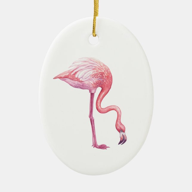 Flamingo Julgransprydnad Keramik (Framsidan)