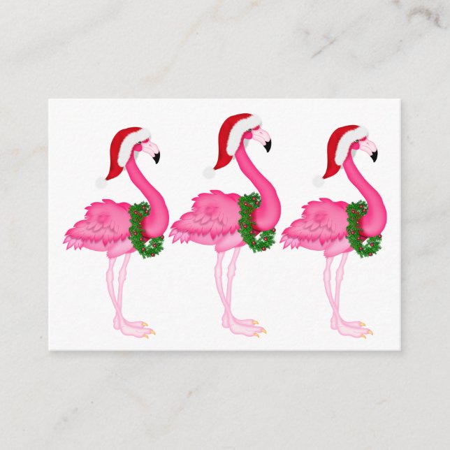 Flamingo-julklapp/Märkre Tilläggskort (Framsida)