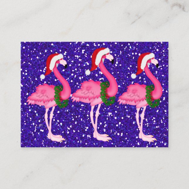 Flamingo-julklapp/Märkre Tilläggskort (Framsida)