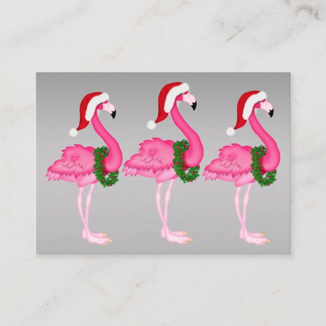 Flamingo-julklapp/Märkre Tilläggskort (Framsida)