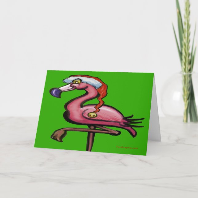 Flamingo-julkort Helgkort (Framsida)