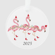 Flamingo julprydnad