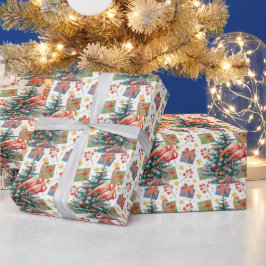 Flamingo Jultemat Presentpapper