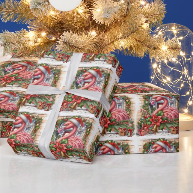 Flamingo Jultemat Presentpapper (Helgdagar)