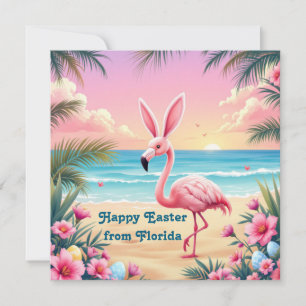 Flamingo Kaninöron Holi Julkort