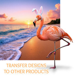 Flamingo kaninöron magnetisk kort