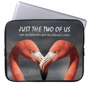Flamingo KÄRLEK ENDAST TVÅ AV OSS Christian Laptop Fodral