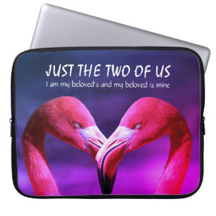 Flamingo KÄRLEK ENDAST TVÅ AV OSS ROSA Laptop Fodral