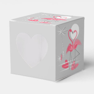 Flamingo Kärlek-favoritboxhjärta Presentaskar