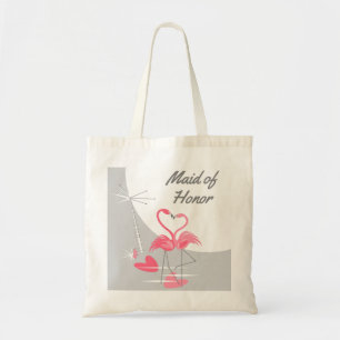 Flamingo Kärlek Large Måne Maid of honor tote Tygkasse