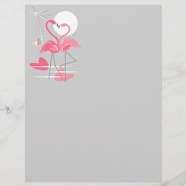 Flamingo Kärlek letterhead (Framsida)