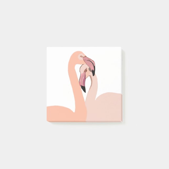 Flamingo Kärlek Post-it® Notes Post-it Block (Framsida)