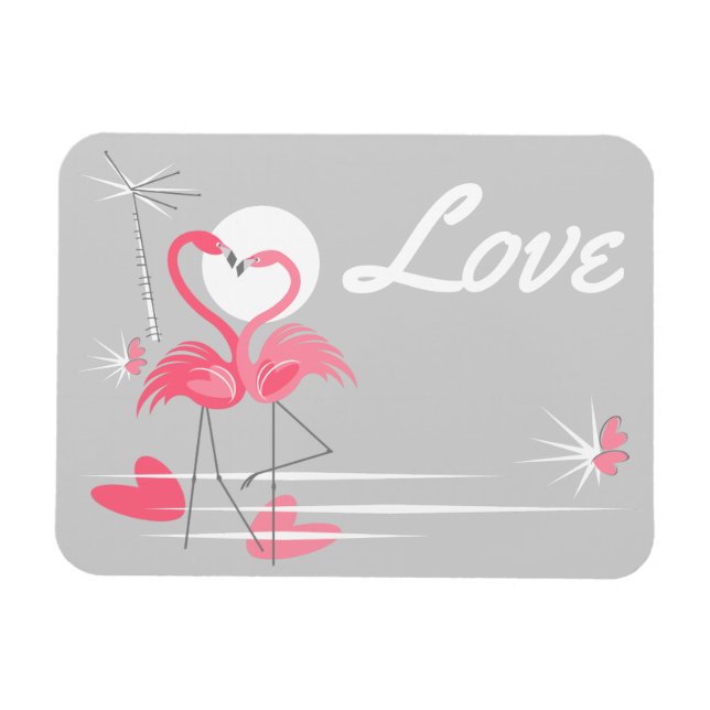Flamingo Kärlek Side Kärlek (flexibel magnet) Magnet (Horisontell)