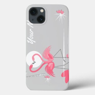 Flamingo Kärlek Side Namn IPad-vågrät