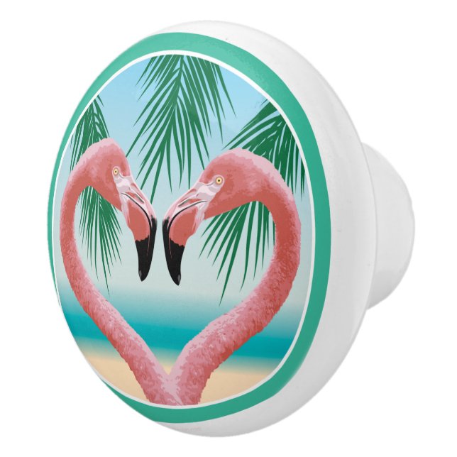 Flamingo Kärlek (Tropical Valentine) Knopp (Höger)