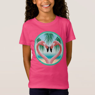 Flamingo Kärlek (Tropical Valentine) T Shirt