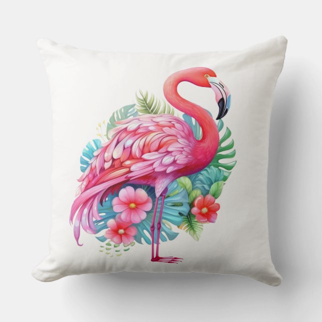 Flamingo kastkudde kudde (Framsida)