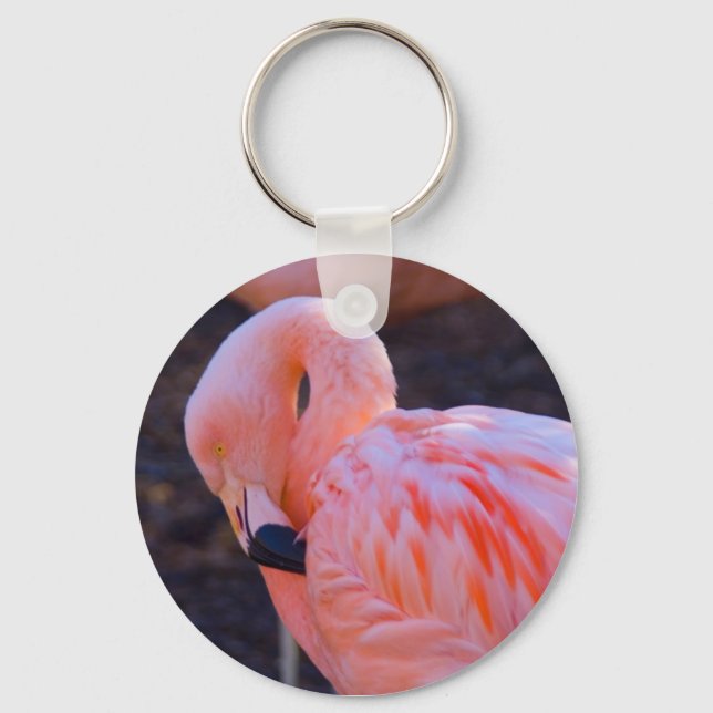 Flamingo Keychain Nyckelring (Framsida)