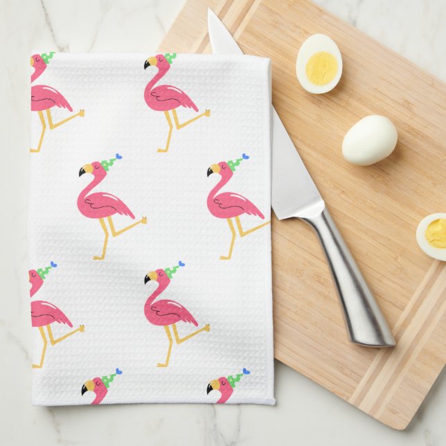 Flamingo Kitchen Towel Kökshandduk (Vikt i Fjärdedel)