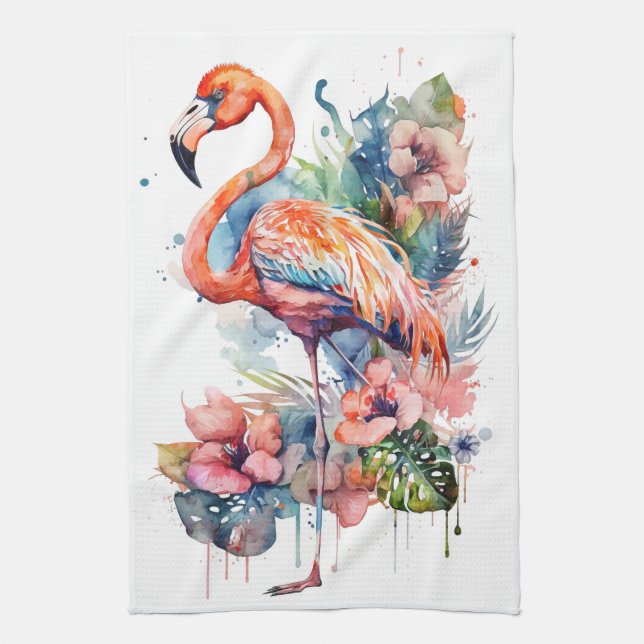 Flamingo Kökshandduk (Vertikal)