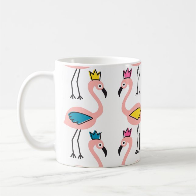 Flamingo Krona: Vintage Kids Kaffemugg (Vänster)