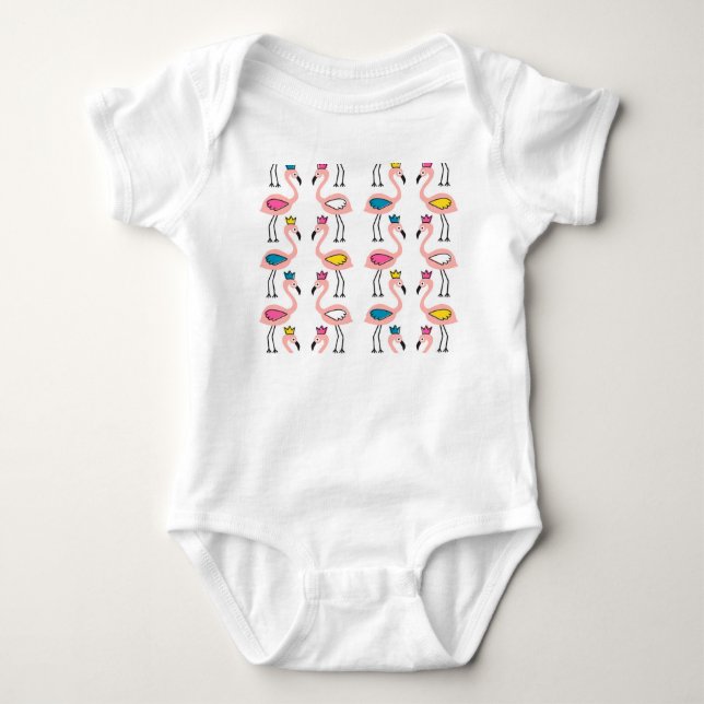 Flamingo Krona: Vintage Kids T Shirt (Framsida)