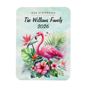 Flamingo kryssningsfartyg hyttrum inredning magnet