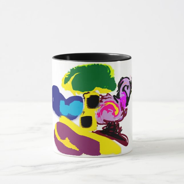 Flamingo kul sommarstil mugg (Center)