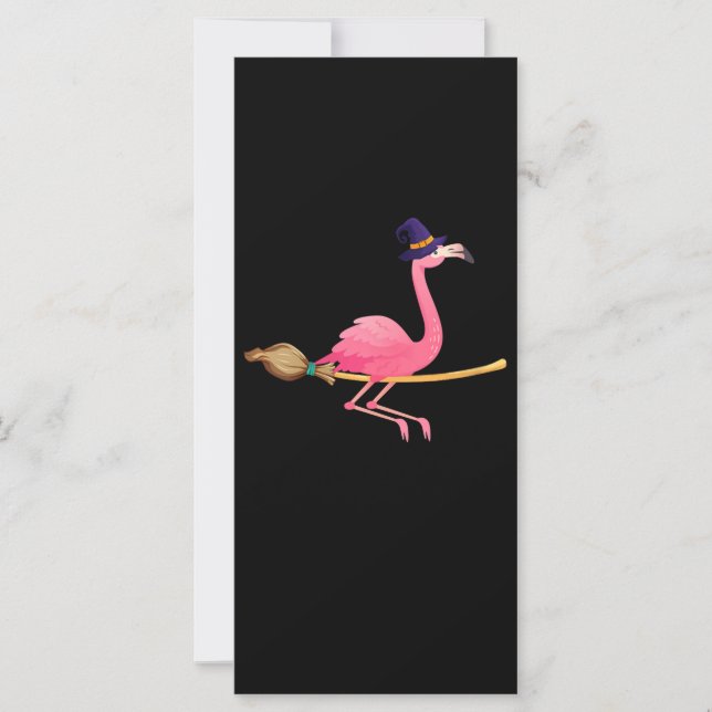 Flamingo | Kvinnor Funny Flamingo Witch Halloween (Framsida)