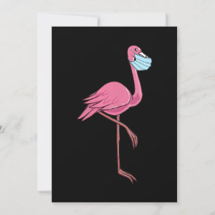 Flamingo Kvinnor i en Ansikte-mask Spara Datumet