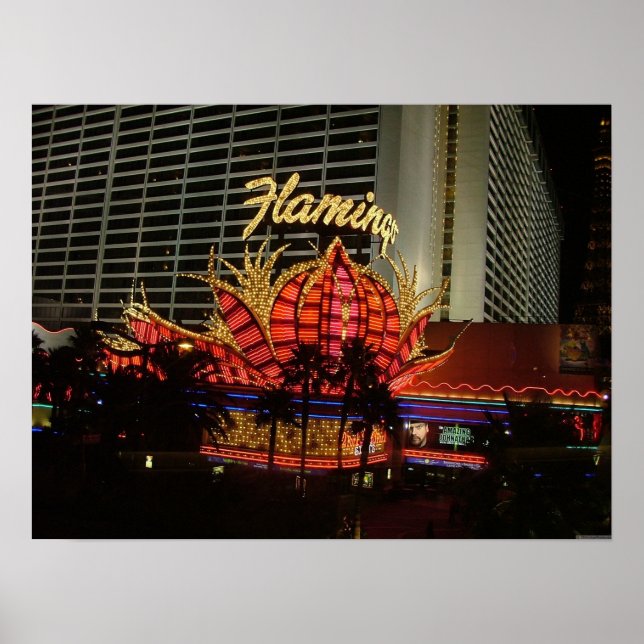 Flamingo Las Vegas Poster Skriv ut (Framsidan)