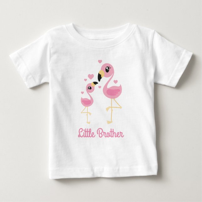 Flamingo Little Brother T Shirt (Framsida)