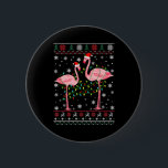 Flamingo Ljus Ugly Sweater jul Animals Knapp<br><div class="desc">Flamingo Ljus Ugly Sweater jul Animals</div>
