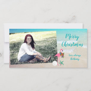 Flamingo Long Photo Card Julkort