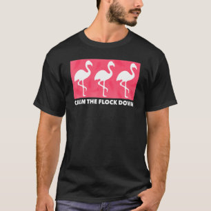 Flamingo Lugn Rosa Flamingo Sommaren T Shirt