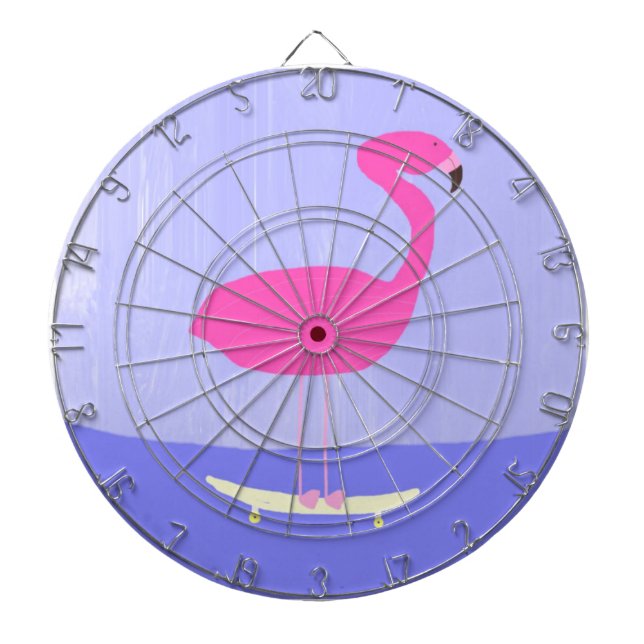 flamingo-målarkonst darttavla (Framsidan)