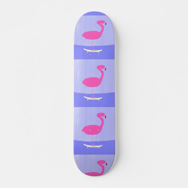 flamingo-målarkonst mini skateboard bräda 18,5 cm (Framsida)
