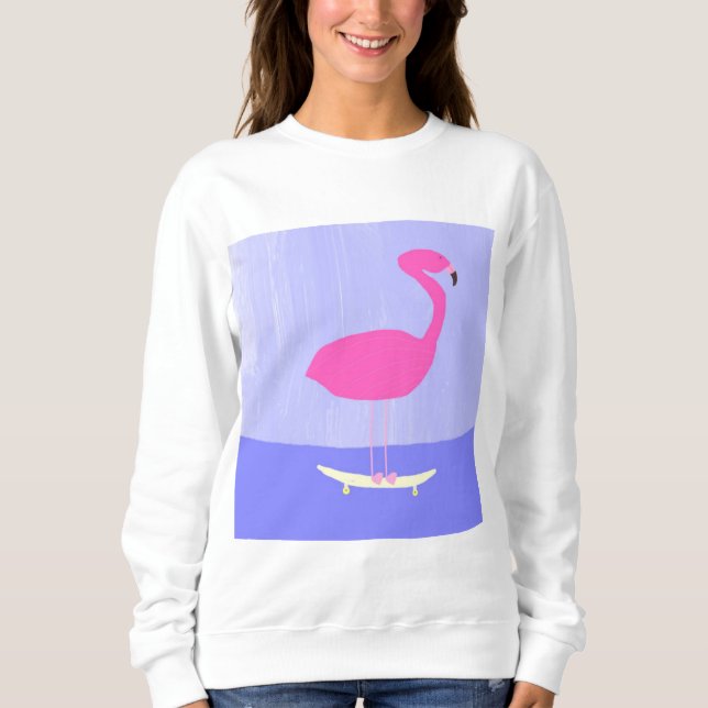 flamingo-målarkonst t shirt (Framsida)