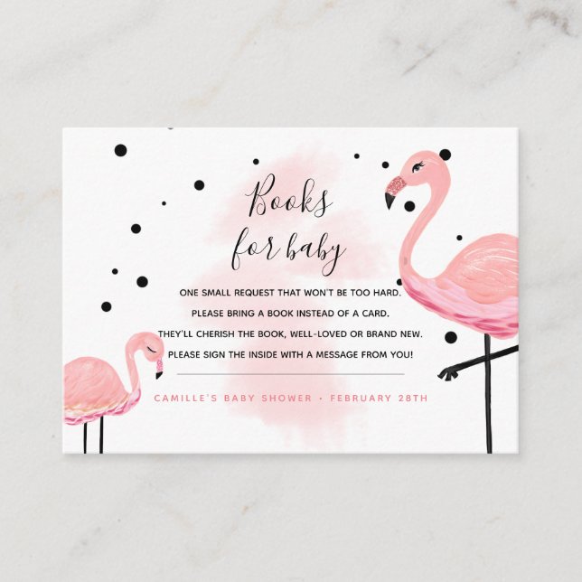 Flamingo Mamma för fram en begäran från Bok till B Tilläggskort (Framsida)