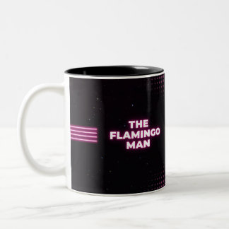 Flamingo Man & Dam Rosé Två-Tonad Mugg